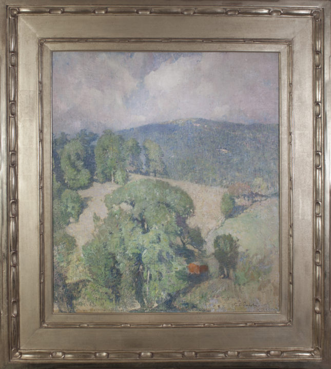 View larger image of artwork titled Connecticut Hillside with Frame