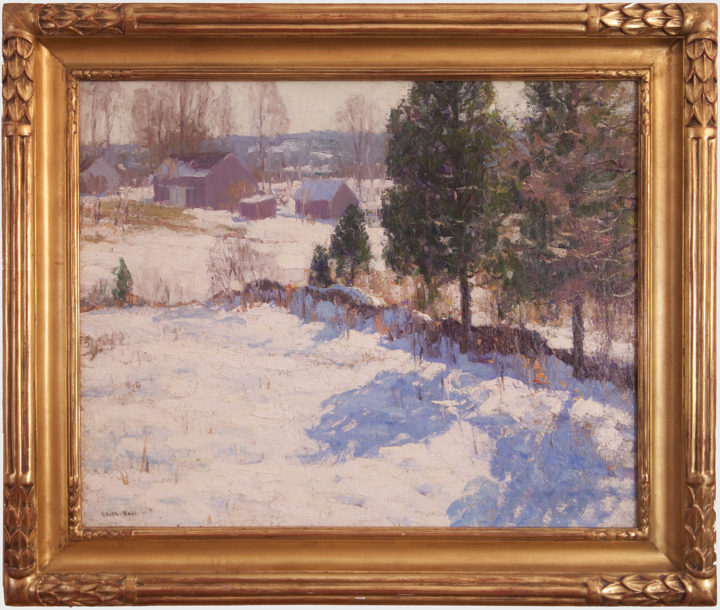 View larger image of artwork titled Sunlight on Snow with Frame
