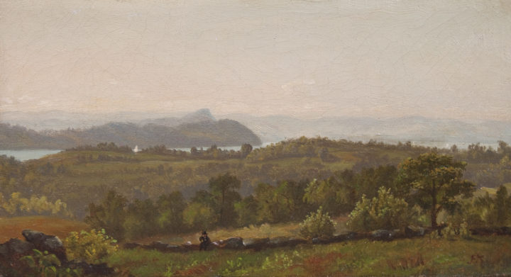 View larger image of artwork titled Hudson River Looking Toward Haverstraw Full