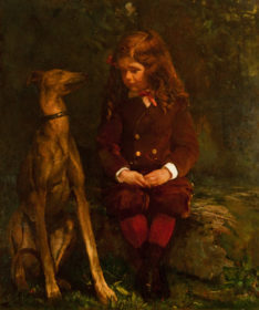 Visit detail page for artwork titled A Boy and His Dog (Dickey Hunt)