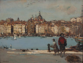 Visit detail page for artwork titled The Harbor, Marseille