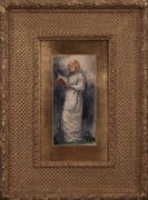 Change slideshow image to Woman in White Reading with Frame Thumbnail
