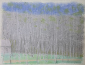 Visit detail page for artwork titled Birch Grove