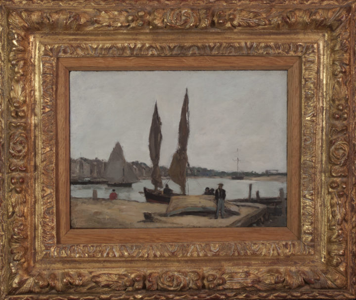 View larger image of artwork titled Le Port de Trouville with Frame