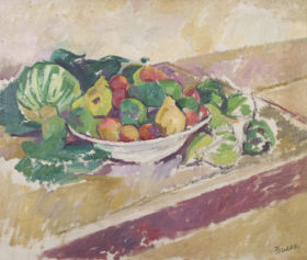 Visit detail page for artwork titled Still Life (Fruits and Vegetables)
