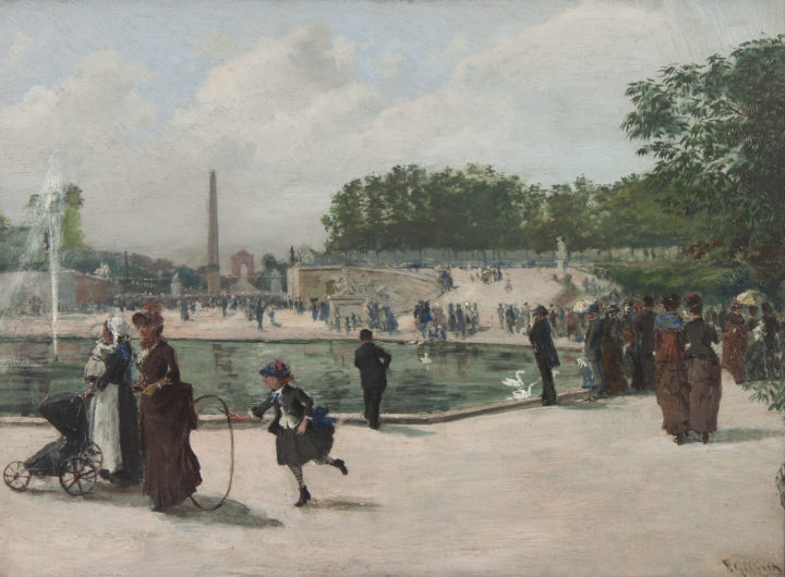 View larger image of artwork titled The Tuileries Garden Full