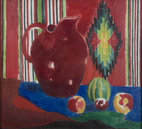 Visit detail page for artwork titled The Red Pitcher