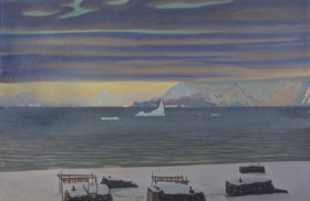 Visit detail page for artwork titled Fall Evening, Greenland