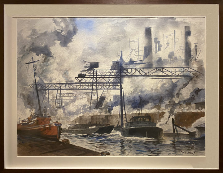 View larger image of artwork titled Brooklyn Navy Yard with Frame