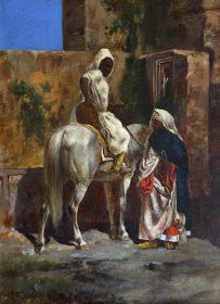 Visit detail page for artwork titled At the Well, Morocco