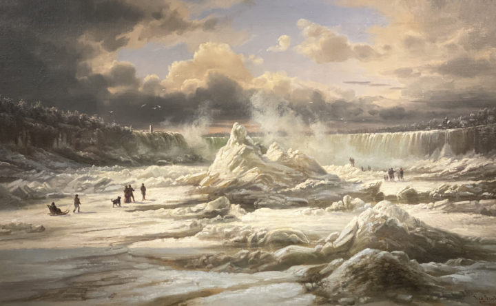 View larger image of artwork titled Niagara Falls in Winter Full
