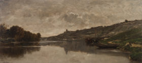 Visit detail page for artwork titled River Landscape