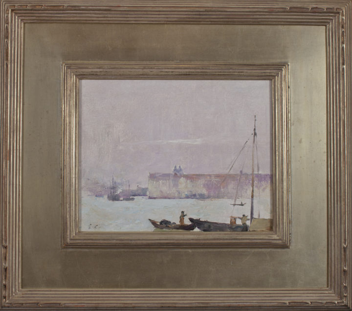 View larger image of artwork titled On the Lagoon, Venice with Frame