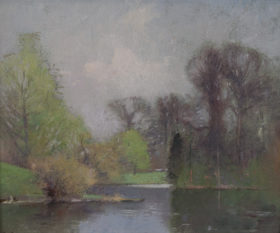 Visit detail page for artwork titled Spring Landscape