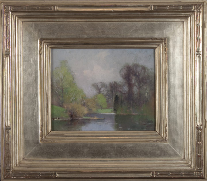 View larger image of artwork titled Spring Landscape with Frame