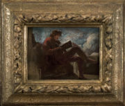 Change slideshow image to Study of a Man Reading with Frame Thumbnail