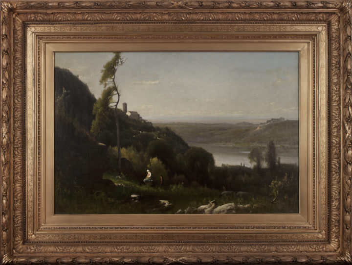 View larger image of artwork titled Lake Nemi with Frame