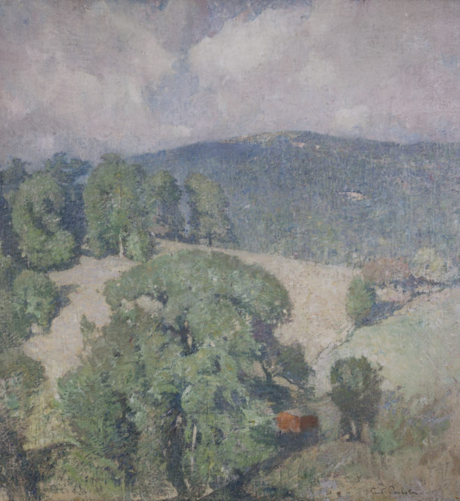 View larger image of artwork titled Connecticut Hillside Full