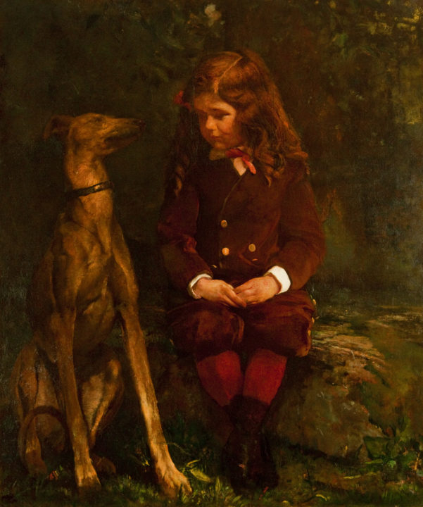 View larger image of artwork titled A Boy and His Dog (Dickey Hunt) Full