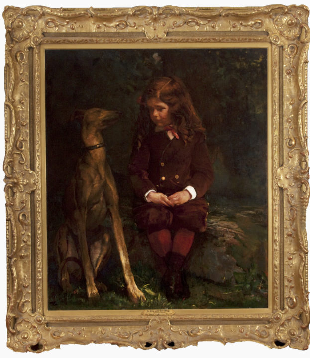 View larger image of artwork titled A Boy and His Dog (Dickey Hunt) with Frame