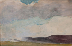 Visit detail page for artwork titled Kilauea and Crater Basin, Noon. Heavy Clouds