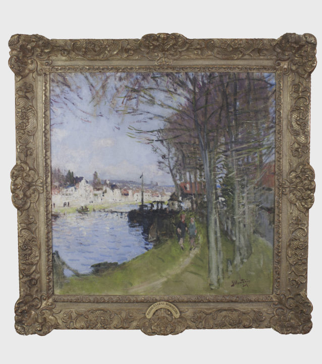 View larger image of artwork titled The Seine at St. Mammes with Frame