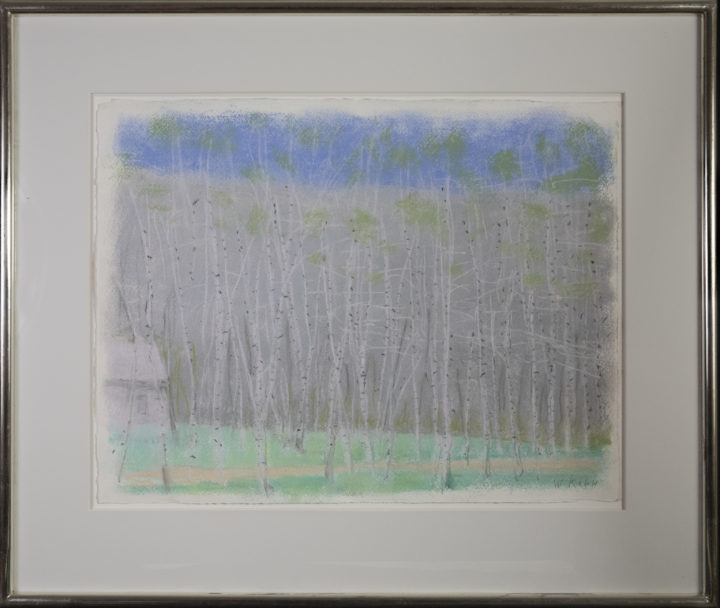 View larger image of artwork titled Birch Grove with Frame