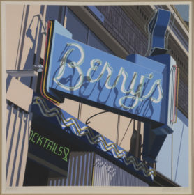 Visit detail page for artwork titled The Sign at Berry’s