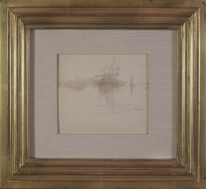 View larger image of artwork titled The Large Pool (Venice) with Frame