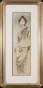 Change slideshow image to Japanese Girl with Fan with Frame Thumbnail