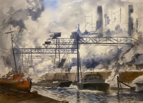 Visit detail page for artwork titled Brooklyn Navy Yard