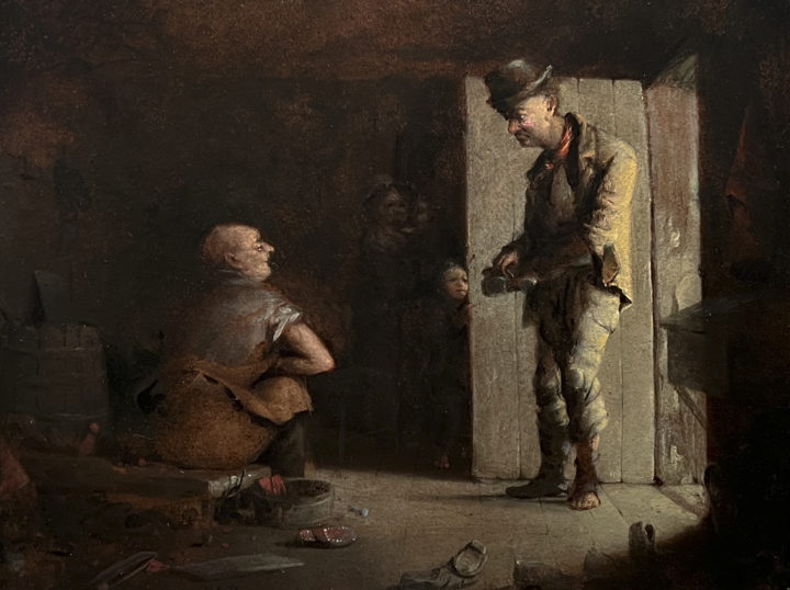 Visit detail page for art titled The Cobbler’s Shop