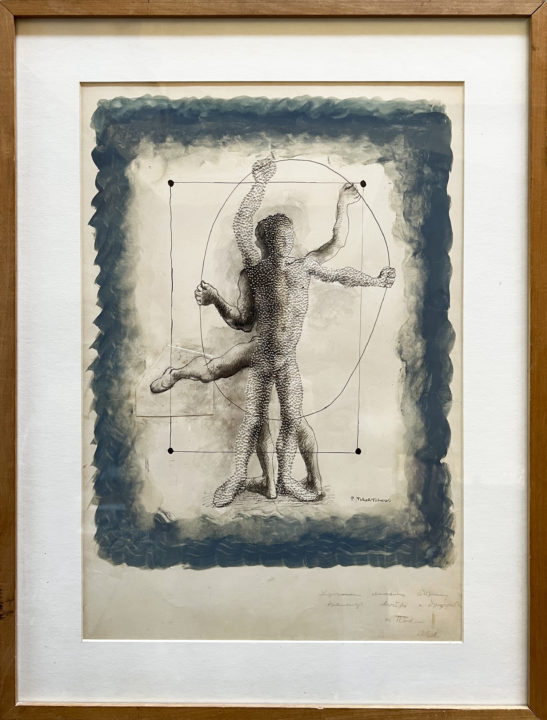 View larger image of artwork titled Watercolor for a Cover of the Theater Program for the Ballets Russes with Frame