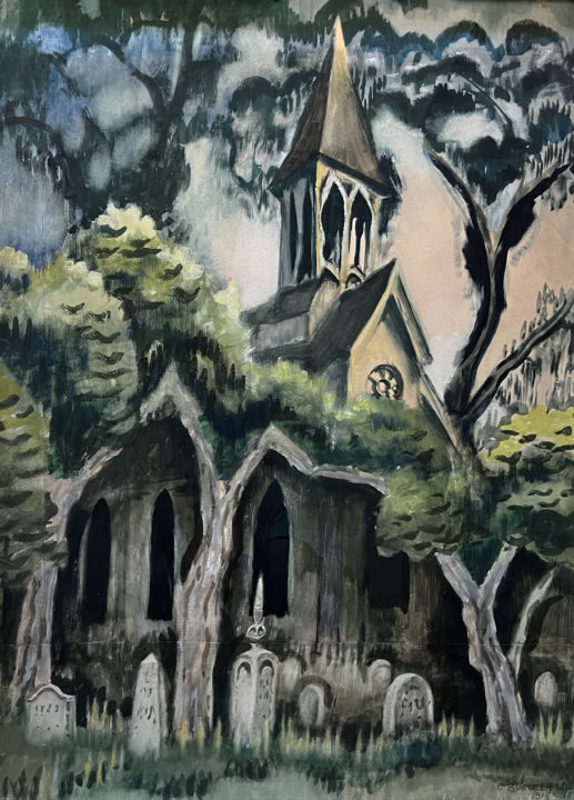 Visit detail page for art titled Country Church in June