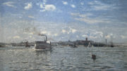 Change slideshow image to Liberty Island (Bedloe’s Island) Ferry Arriving Thumbnail
