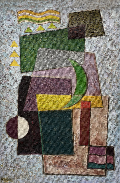 Visit detail page for art titled Composition 270, Green Moon