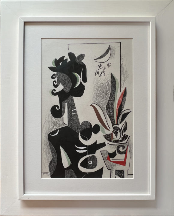 View larger image of artwork titled Untitled (Figure) with Frame