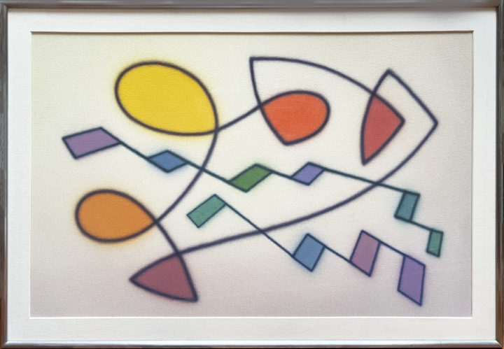 View larger image of artwork titled Watercolor No. 10, 1946 with Frame