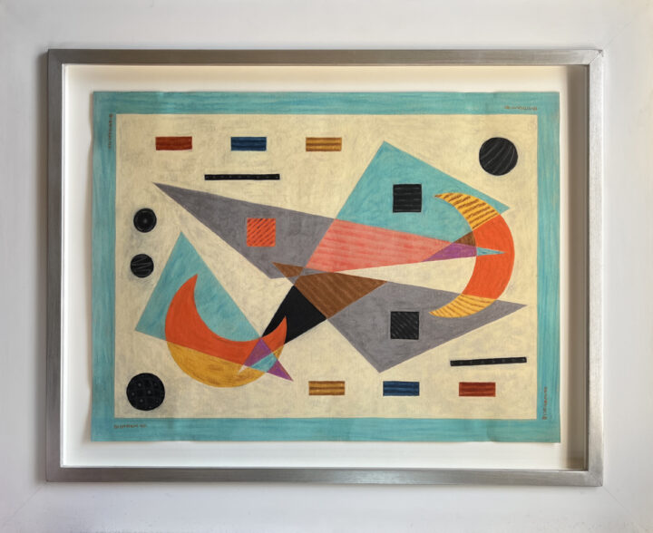 View larger image of artwork titled Abstract Composition, 1940 with Frame