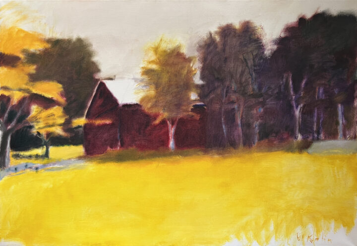 Visit detail page for art titled Barn at the Edge of the Woods III