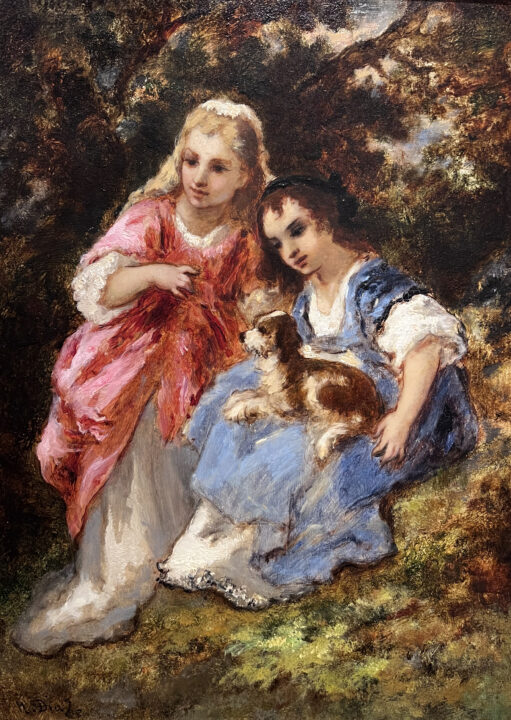 Visit detail page for art titled Children and Dog