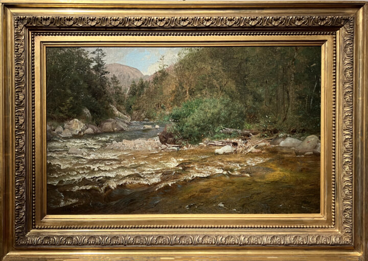 View larger image of artwork titled Adirondack Stream with Frame