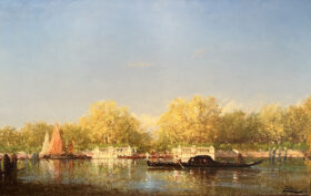 Visit detail page for artwork titled The French Gardens, Venice