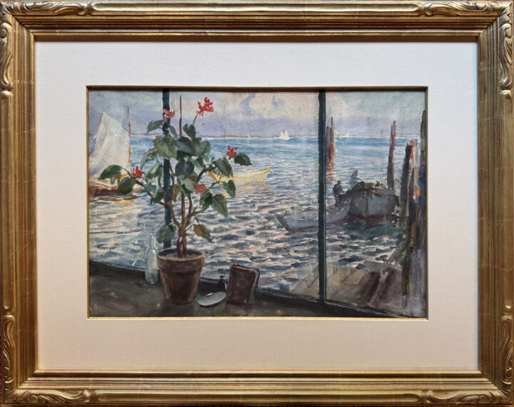 View larger image of artwork titled View Through the Window, Provincetown with Frame