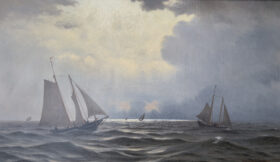 Visit detail page for artwork titled Ships at Sea