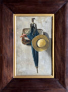Change slideshow image to Still Life of Umbrella, Carpetbag and Hat with Frame Thumbnail